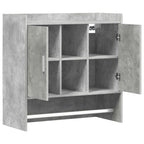 Scaffale da parete A parete Grigio Cemento 80 x 36 x 80 cm