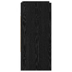 Scaffale da parete A parete Rovere Nero 80 x 36 x 80 cm