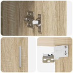 Scaffale da parete A parete Rovere Sonoma 80 x 36 x 80 cm