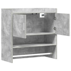 Scaffale da parete A parete Grigio Cemento 80 x 36 x 80 cm