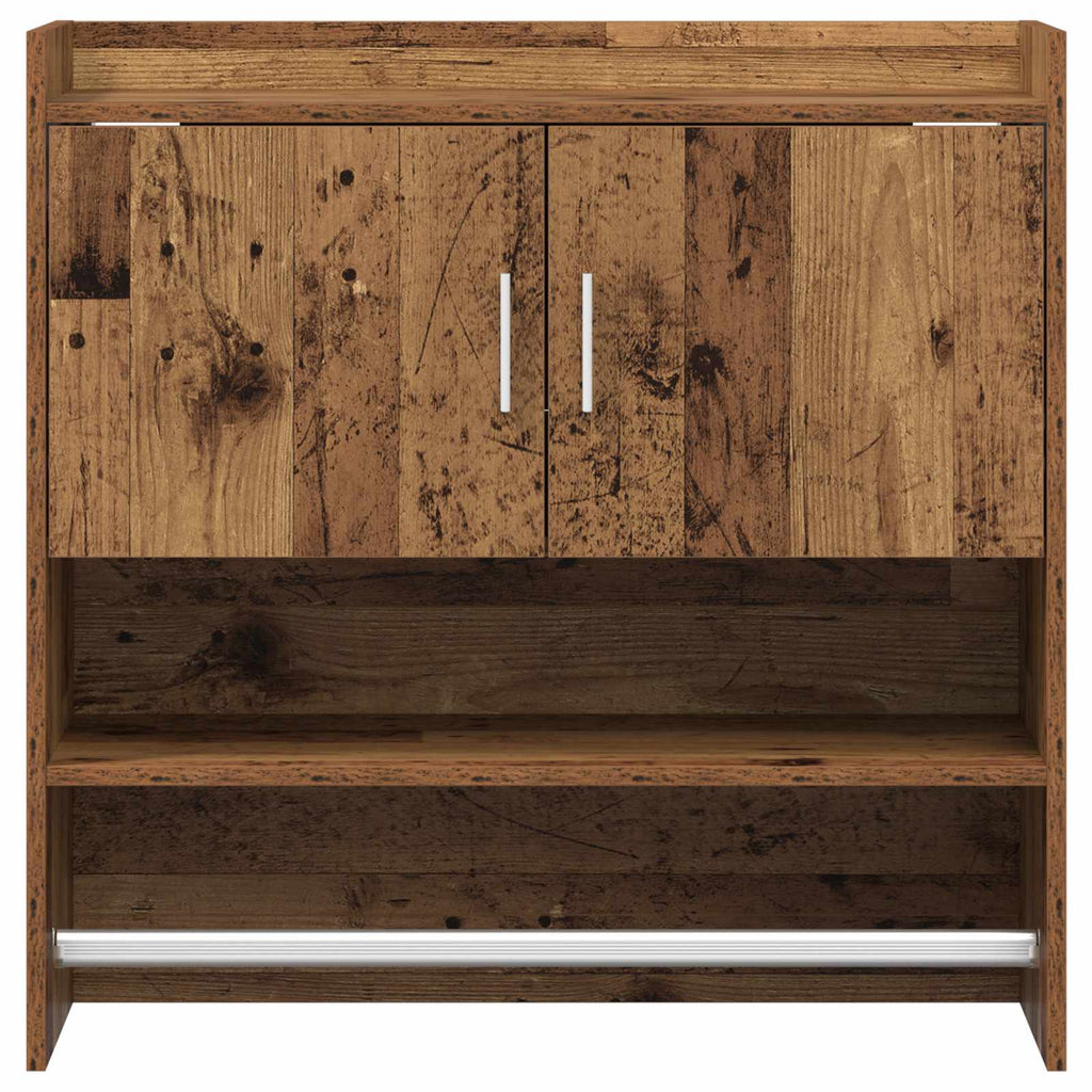 Scaffale da parete A parete Legno antico 80 x 36 x 80 cm