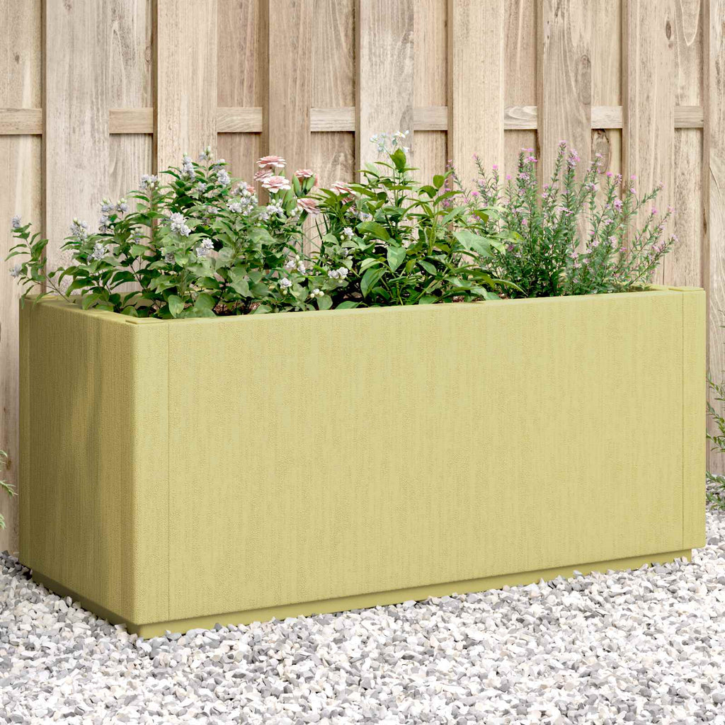 Scatola per Fiori da Giardino Verde 80 x 36 x 35 cm PP