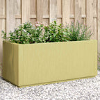 Scatola per Fiori da Giardino Verde 80 x 36 x 35 cm PP