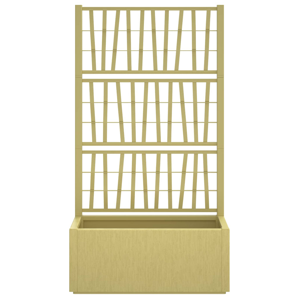 Vaso da Giardino con Trellis Verde 80 x 36 x 140 cm PP