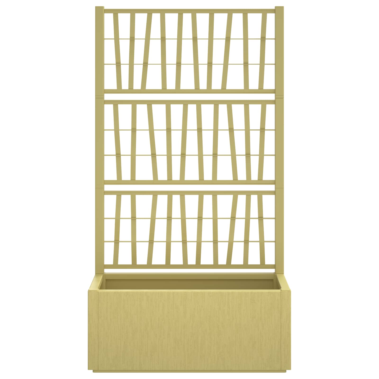Vaso da Giardino con Trellis Verde 80 x 36 x 140 cm PP