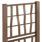 Vaso da Giardino con Trellis Marrone 36 x 36 x 140 cm PP
