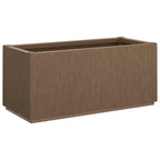 Scatola per Fiori da Giardino Marrone 80 x 36 x 35 cm PP