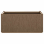 Scatola per Fiori da Giardino Marrone 80 x 36 x 35 cm PP
