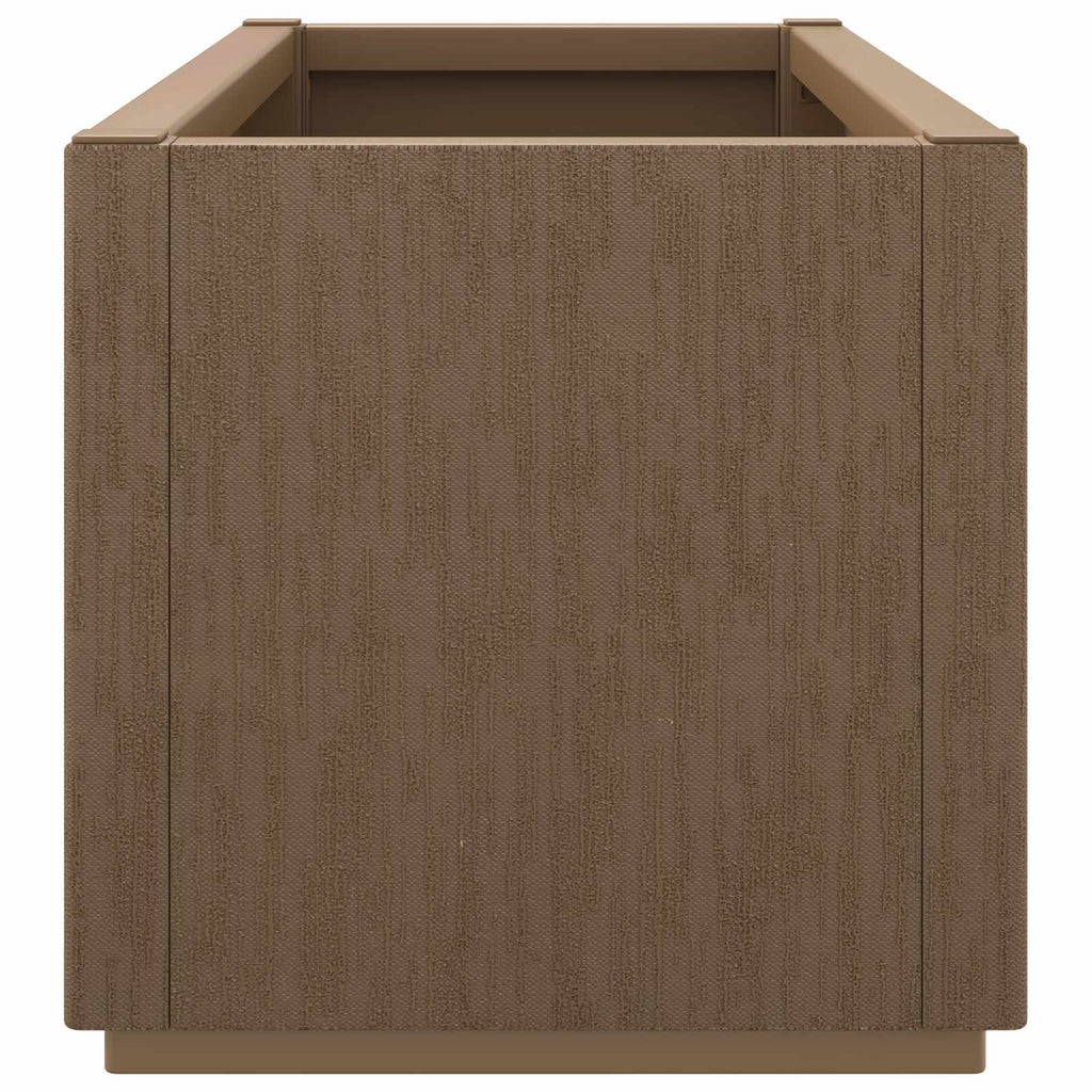 Scatola per Fiori da Giardino Marrone 80 x 36 x 35 cm PP