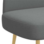 Panchina imbottita con schienale Grigio scuro 110 x 60 x 76 cm