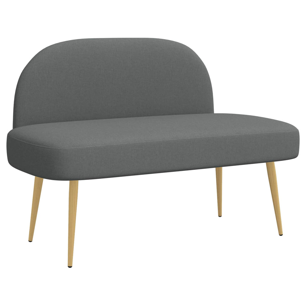 Panchina imbottita con schienale Grigio scuro 110 x 60 x 76 cm