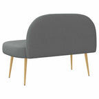 Panchina imbottita con schienale Grigio scuro 110 x 60 x 76 cm
