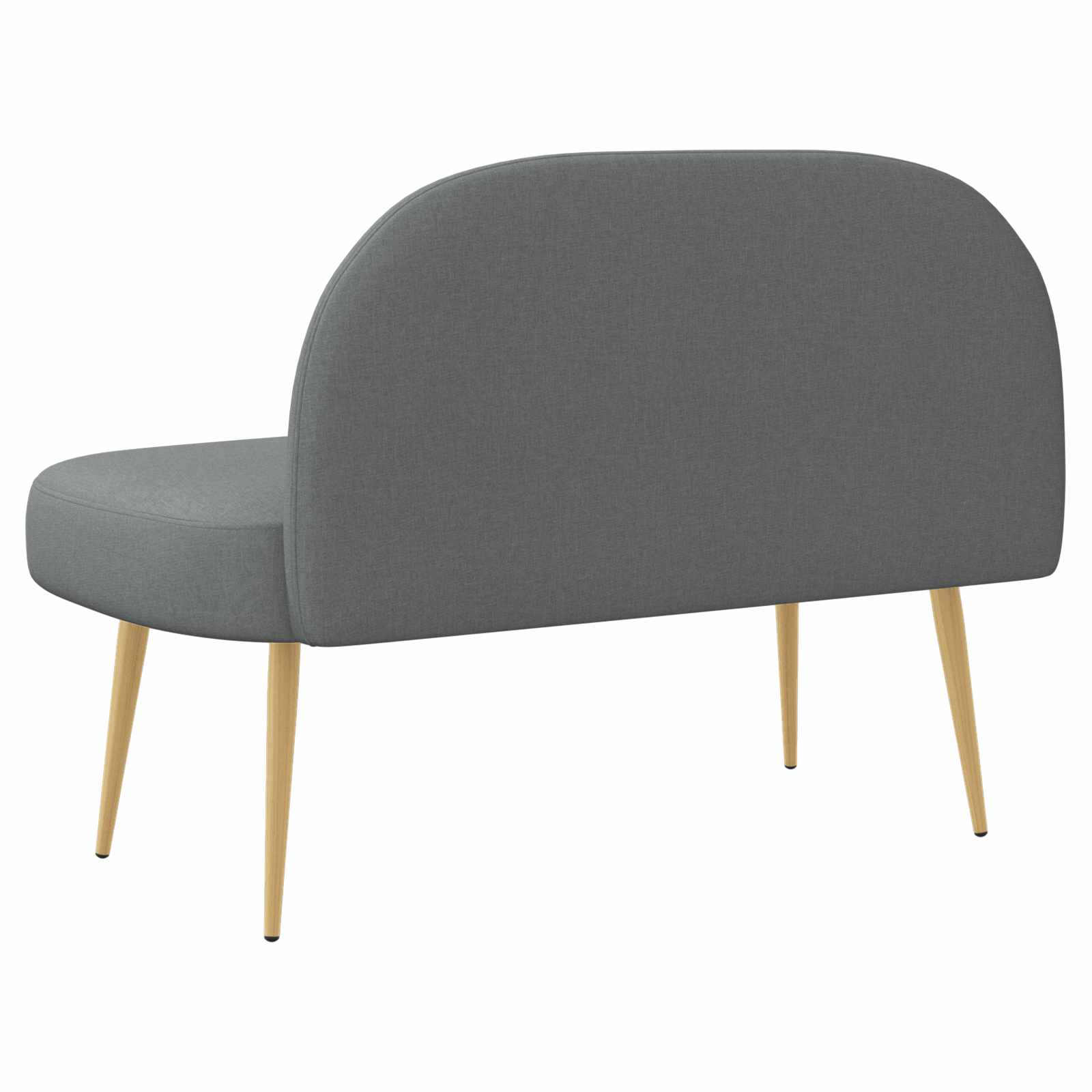 Panchina imbottita con schienale Grigio scuro 110 x 60 x 76 cm