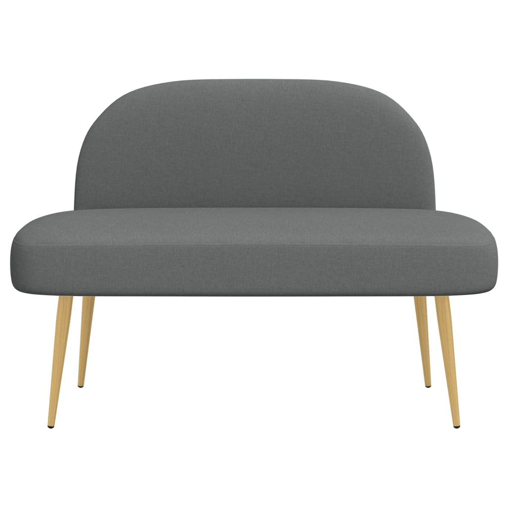 Panchina imbottita con schienale Grigio scuro 110 x 60 x 76 cm