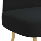 Panchina imbottita con schienale Nero 110 x 60 x 76 cm