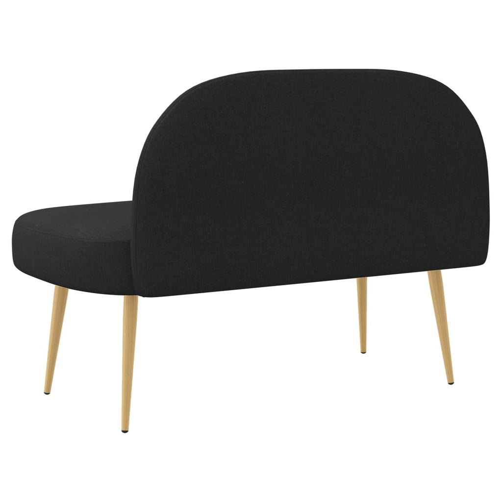 Panchina imbottita con schienale Nero 110 x 60 x 76 cm