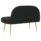 Panchina imbottita con schienale Nero 110 x 60 x 76 cm