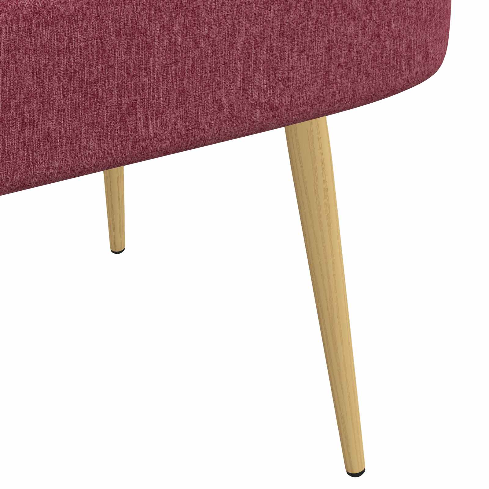 Panchina imbottita con schienale Rosso vino 110 x 60 x 76 cm