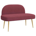 Panchina imbottita con schienale Rosso vino 110 x 60 x 76 cm