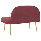 Panchina imbottita con schienale Rosso vino 110 x 60 x 76 cm