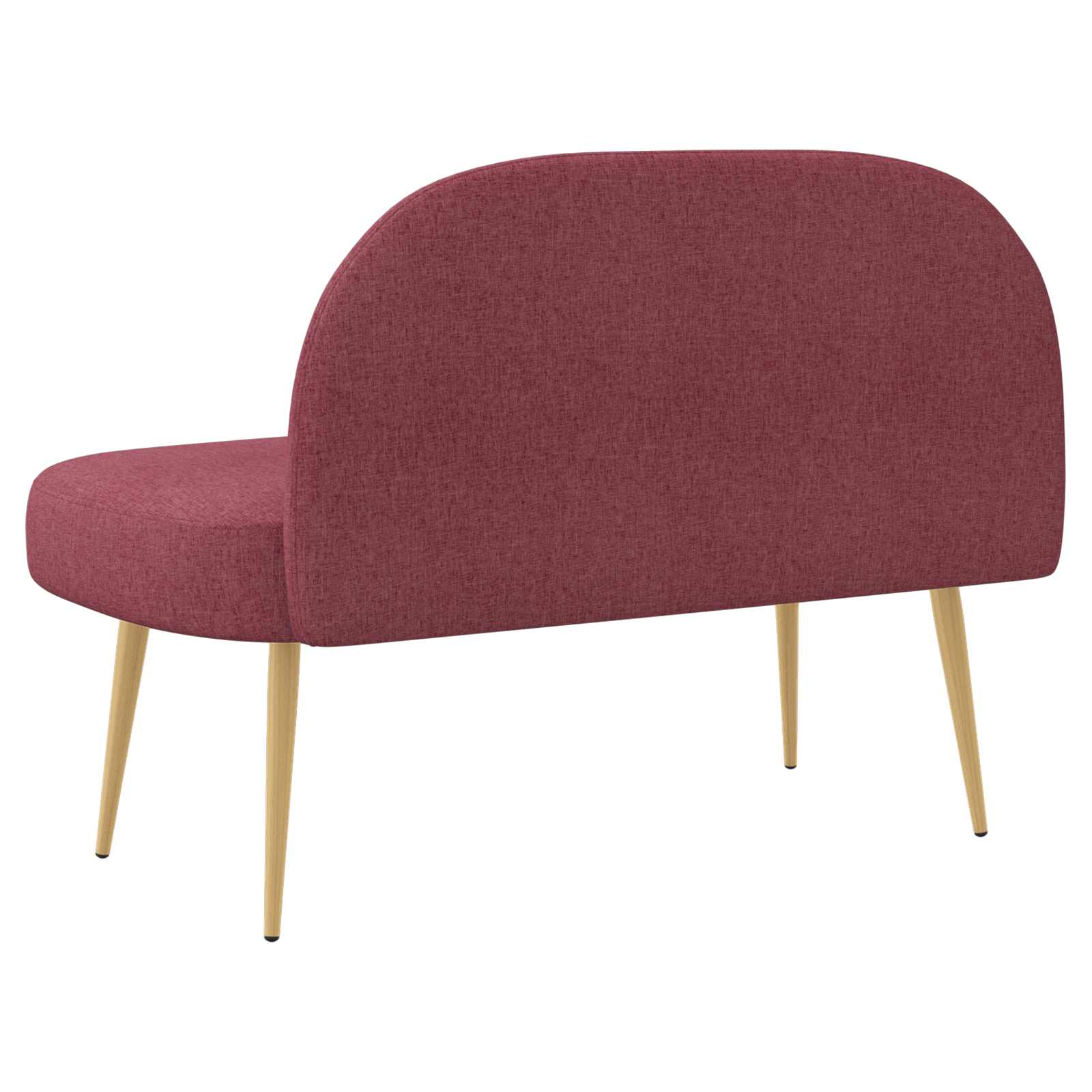Panchina imbottita con schienale Rosso vino 110 x 60 x 76 cm