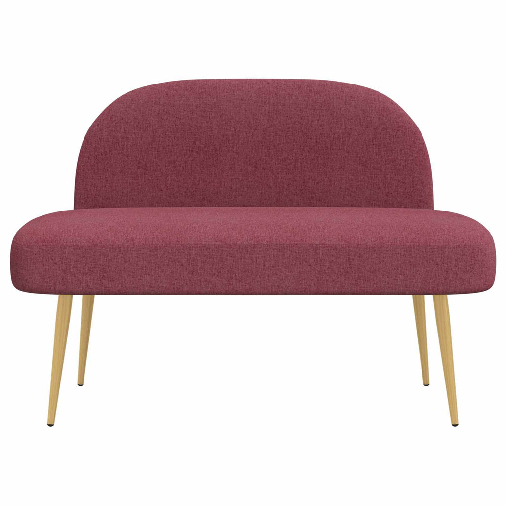 Panchina imbottita con schienale Rosso vino 110 x 60 x 76 cm
