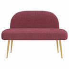 Panchina imbottita con schienale Rosso vino 110 x 60 x 76 cm