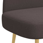 Panchina imbottita con schienale Marrone scuro 110 x 60 x 76 cm