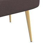 Panchina imbottita con schienale Marrone scuro 110 x 60 x 76 cm