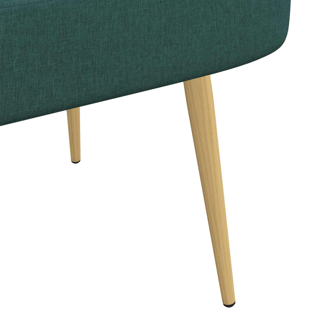 Panchina imbottita con schienale Verde scuro 110 x 60 x 76 cm