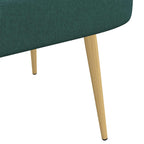 Panchina imbottita con schienale Verde scuro 110 x 60 x 76 cm