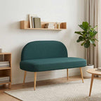 Panchina imbottita con schienale Verde scuro 110 x 60 x 76 cm