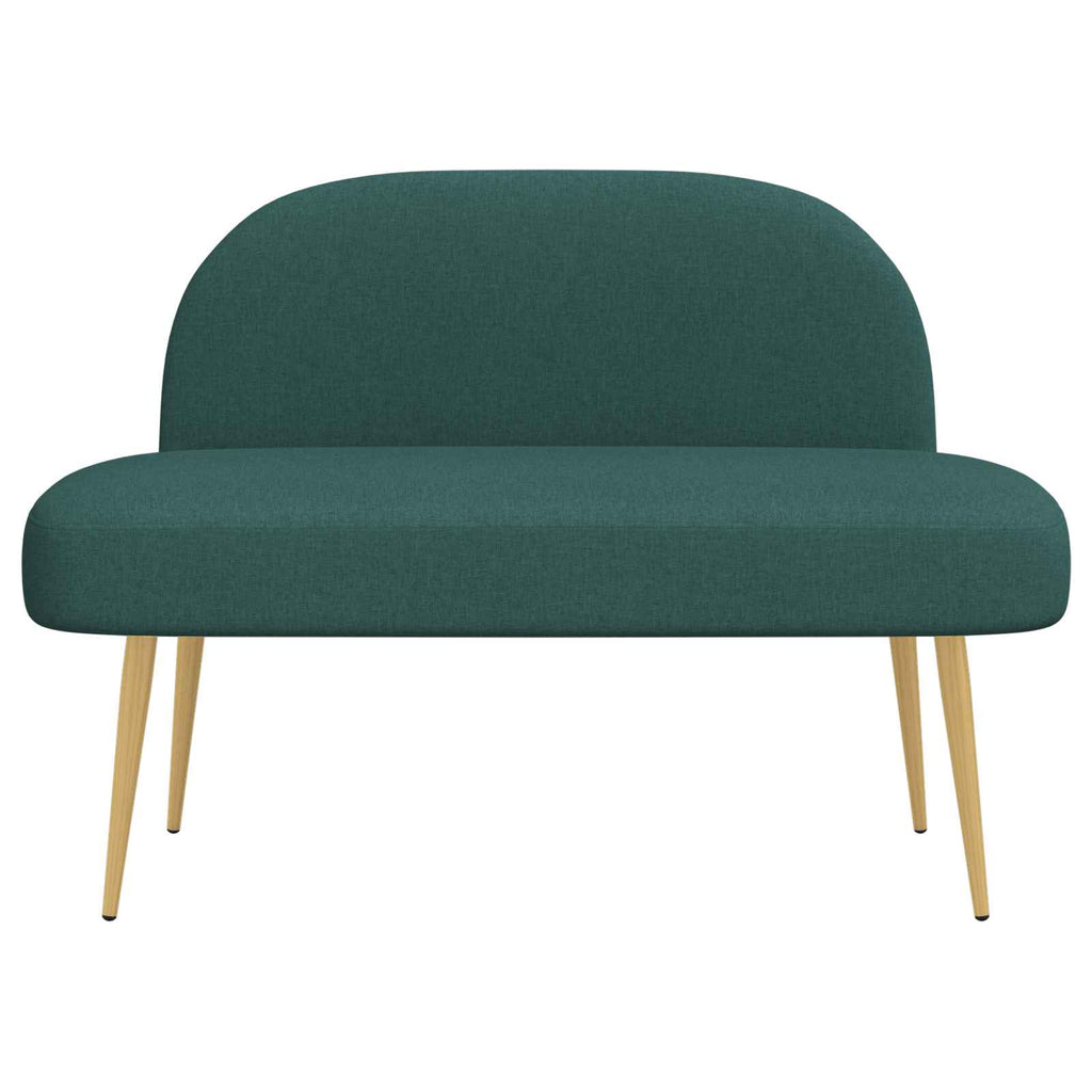 Panchina imbottita con schienale Verde scuro 110 x 60 x 76 cm