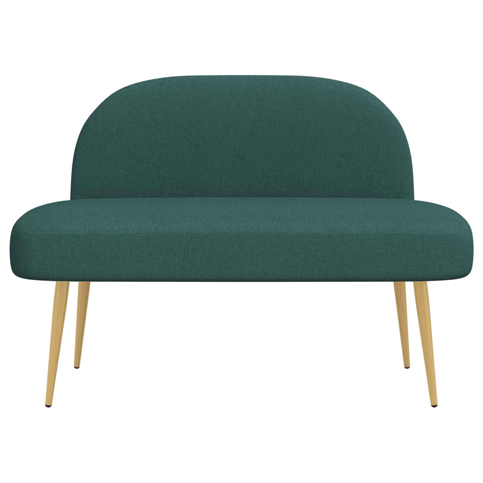 Panchina imbottita con schienale Verde scuro 110 x 60 x 76 cm