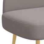 Panchina imbottita con schienale Tortora 110 x 60 x 76 cm