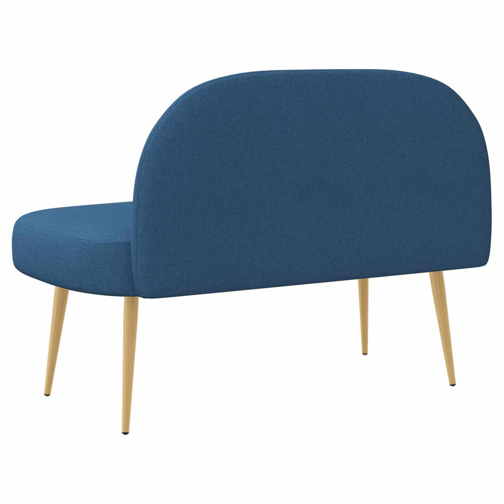 Panchina imbottita con schienale Blu 110 x 60 x 76 cm