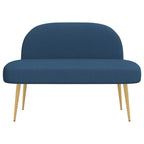 Panchina imbottita con schienale Blu 110 x 60 x 76 cm