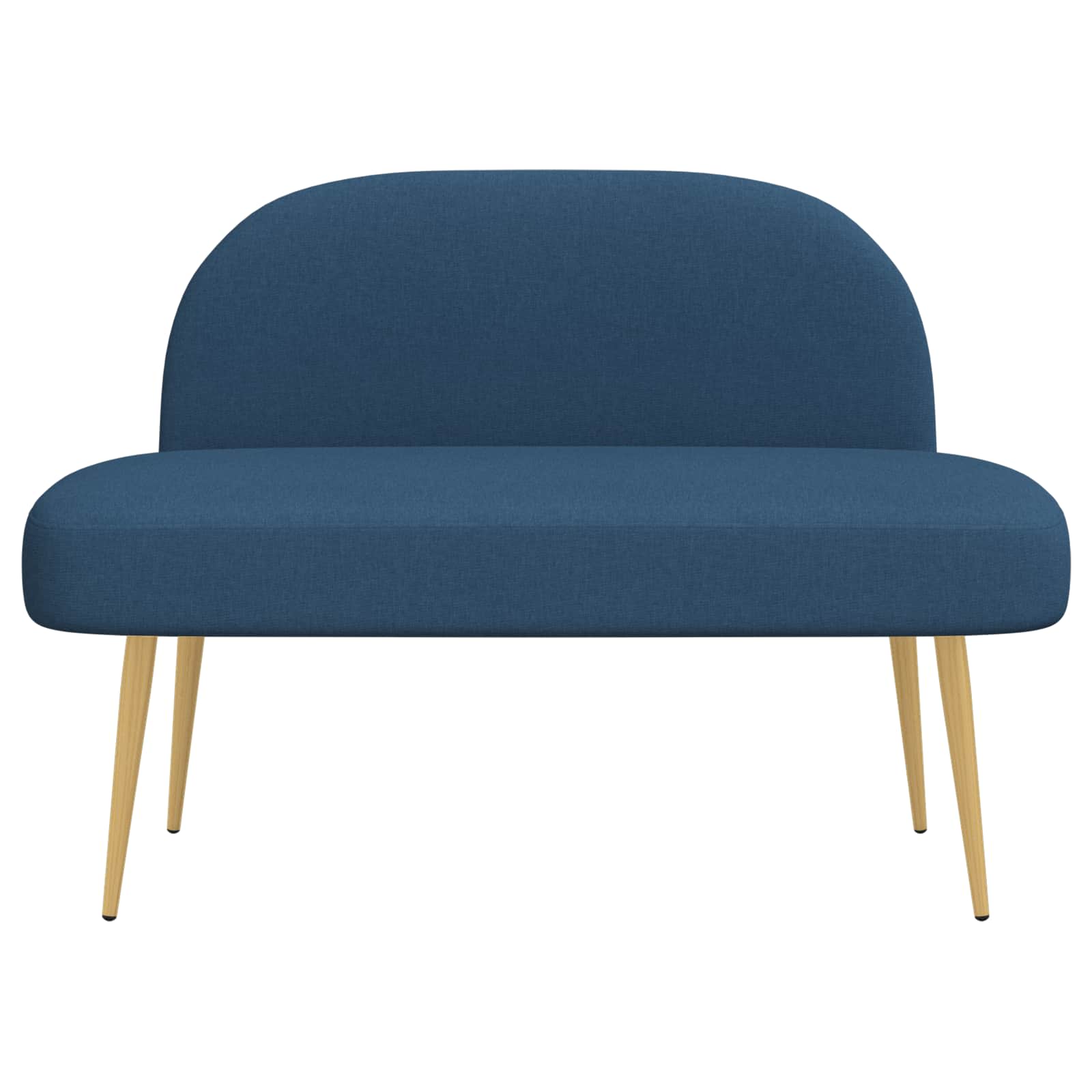 Panchina imbottita con schienale Blu 110 x 60 x 76 cm