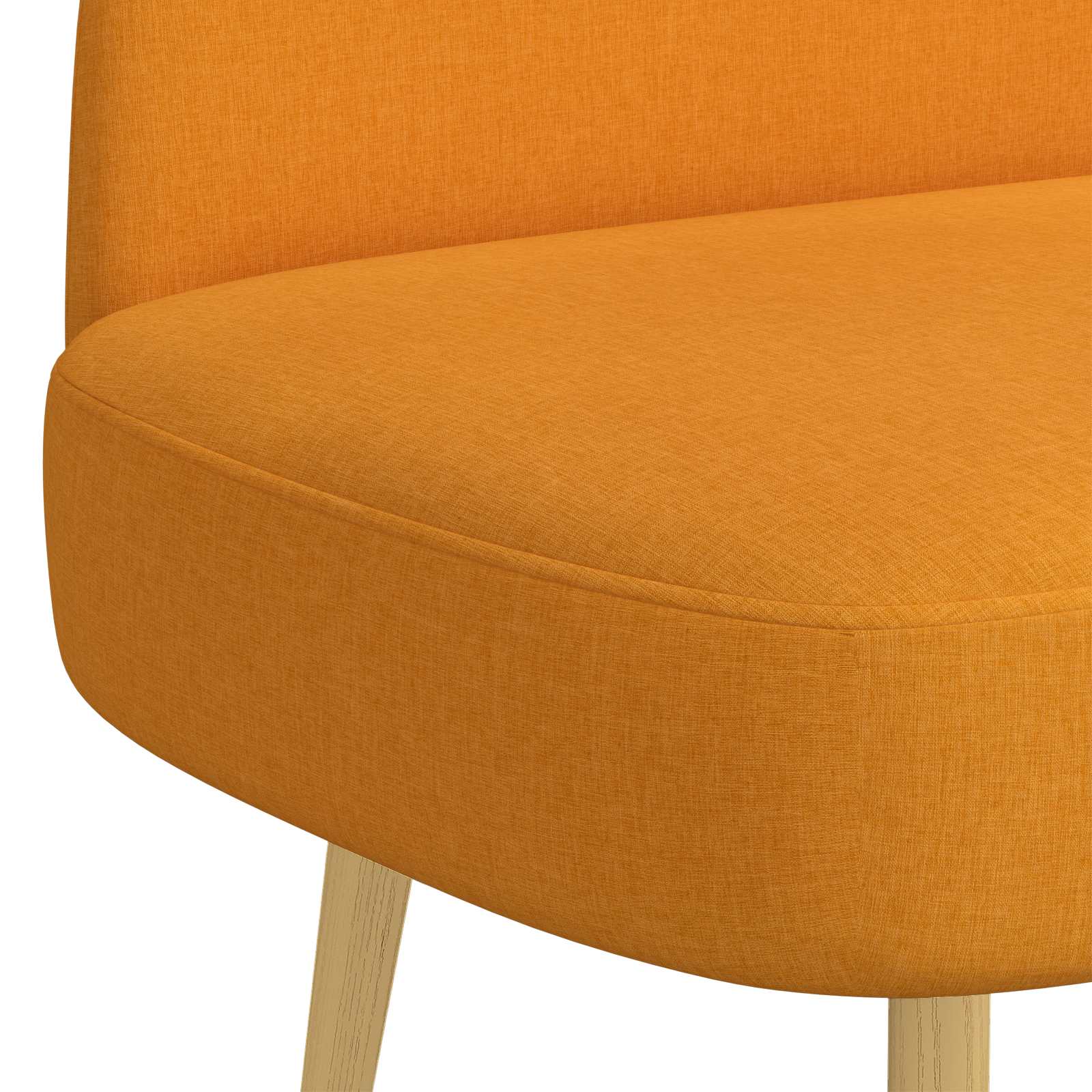 Panchina imbottita con schienale Giallo scuro 110 x 60 x 76 cm