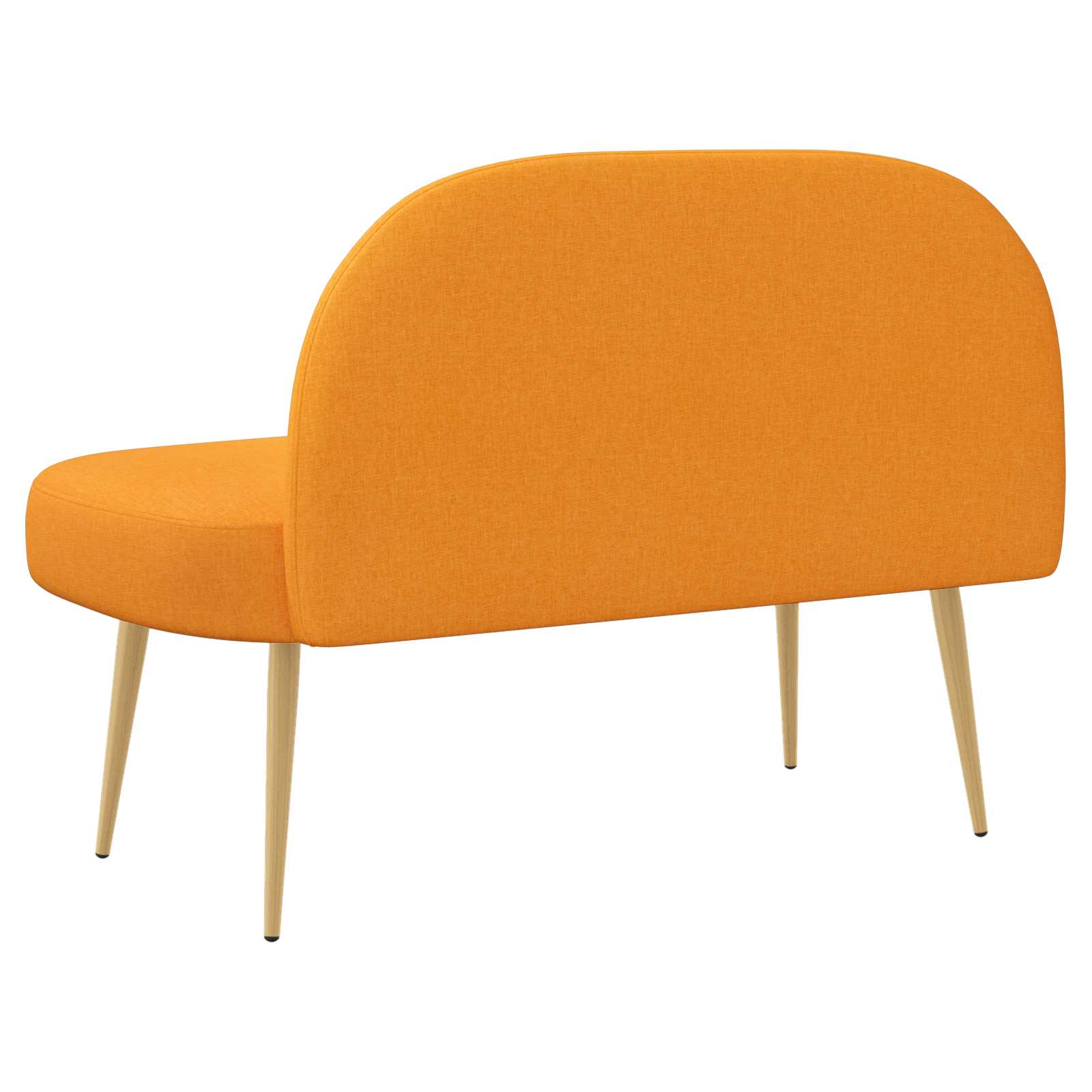 Panchina imbottita con schienale Giallo scuro 110 x 60 x 76 cm
