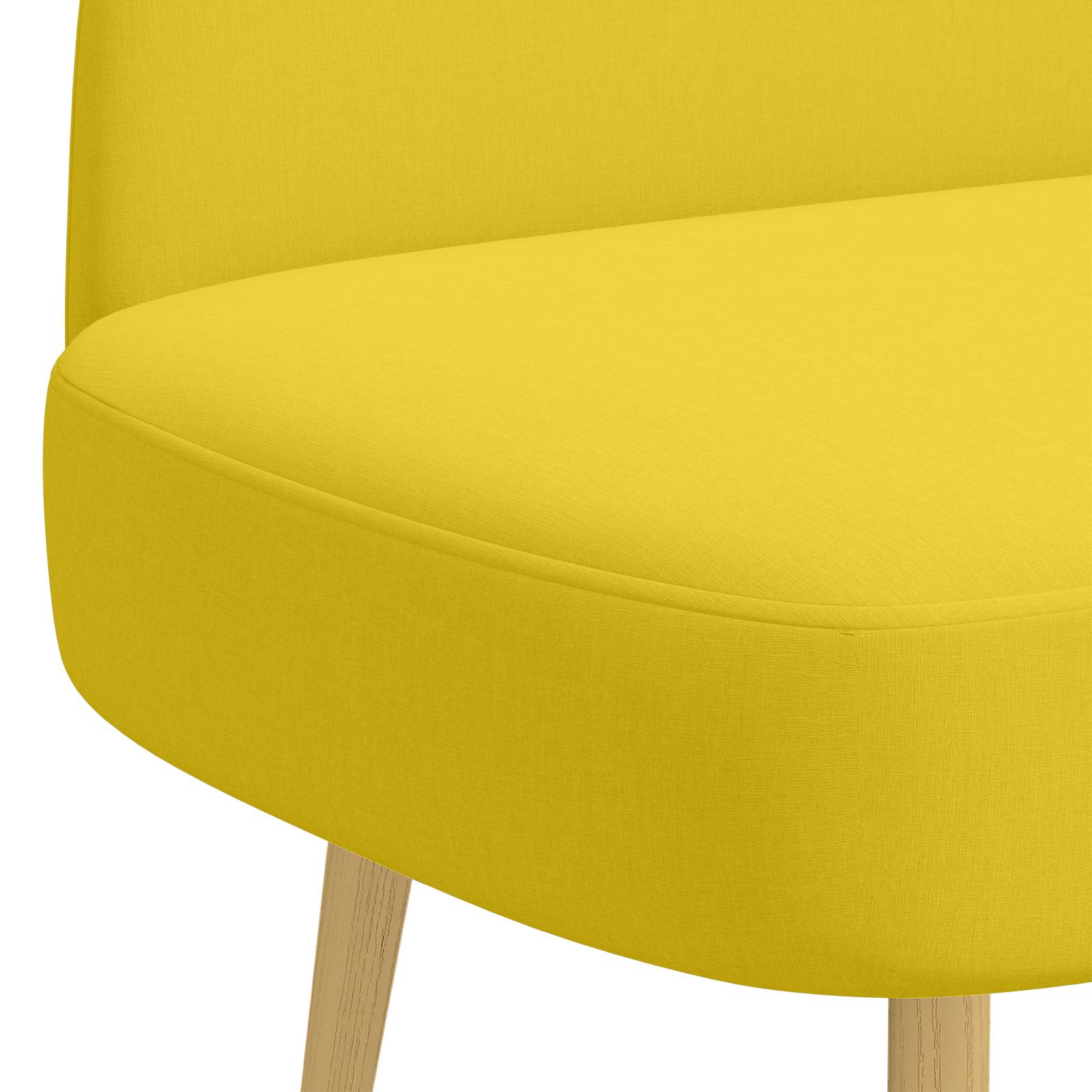 Panchina imbottita con schienale Giallo chiaro 110 x 60 x 76 cm