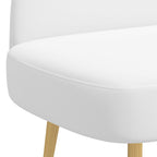 Panchina imbottita con schienale Bianco 110 x 60 x 76 cm