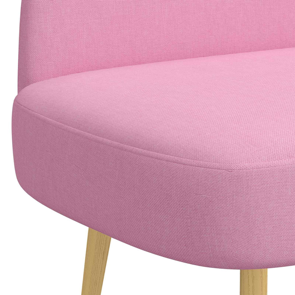 Panchina imbottita con schienale Rosa 110 x 60 x 76 cm