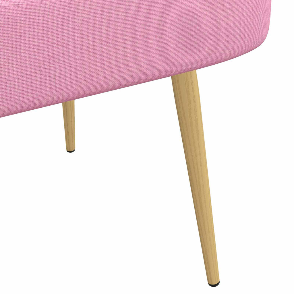 Panchina imbottita con schienale Rosa 110 x 60 x 76 cm