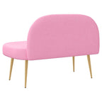 Panchina imbottita con schienale Rosa 110 x 60 x 76 cm