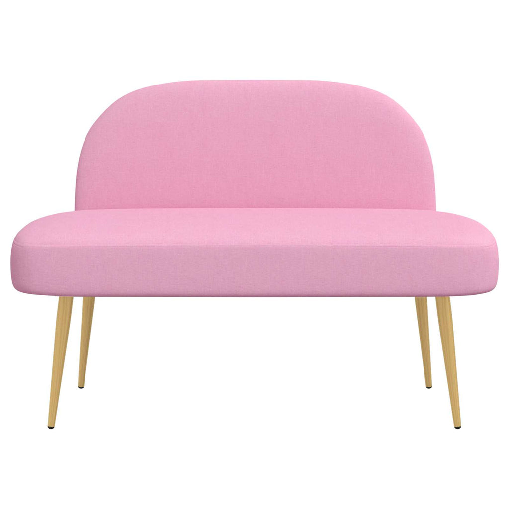 Panchina imbottita con schienale Rosa 110 x 60 x 76 cm