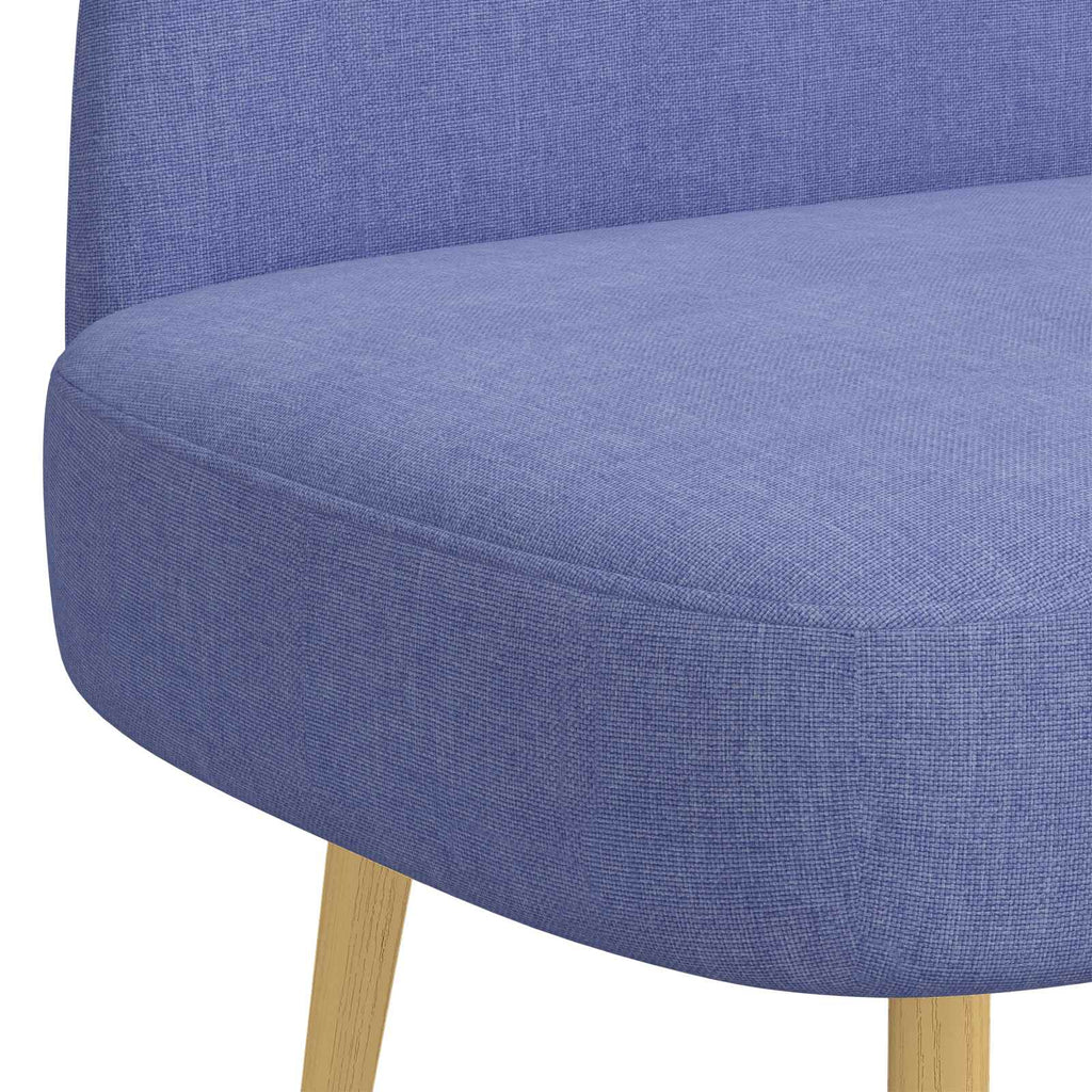 Panchina imbottita con schienale Blu Jeans 110 x 60 x 76 cm
