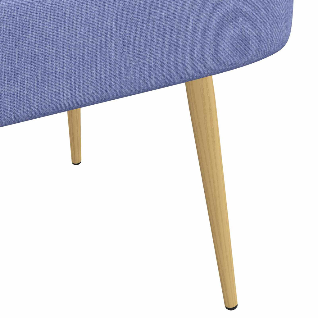 Panchina imbottita con schienale Blu Jeans 110 x 60 x 76 cm