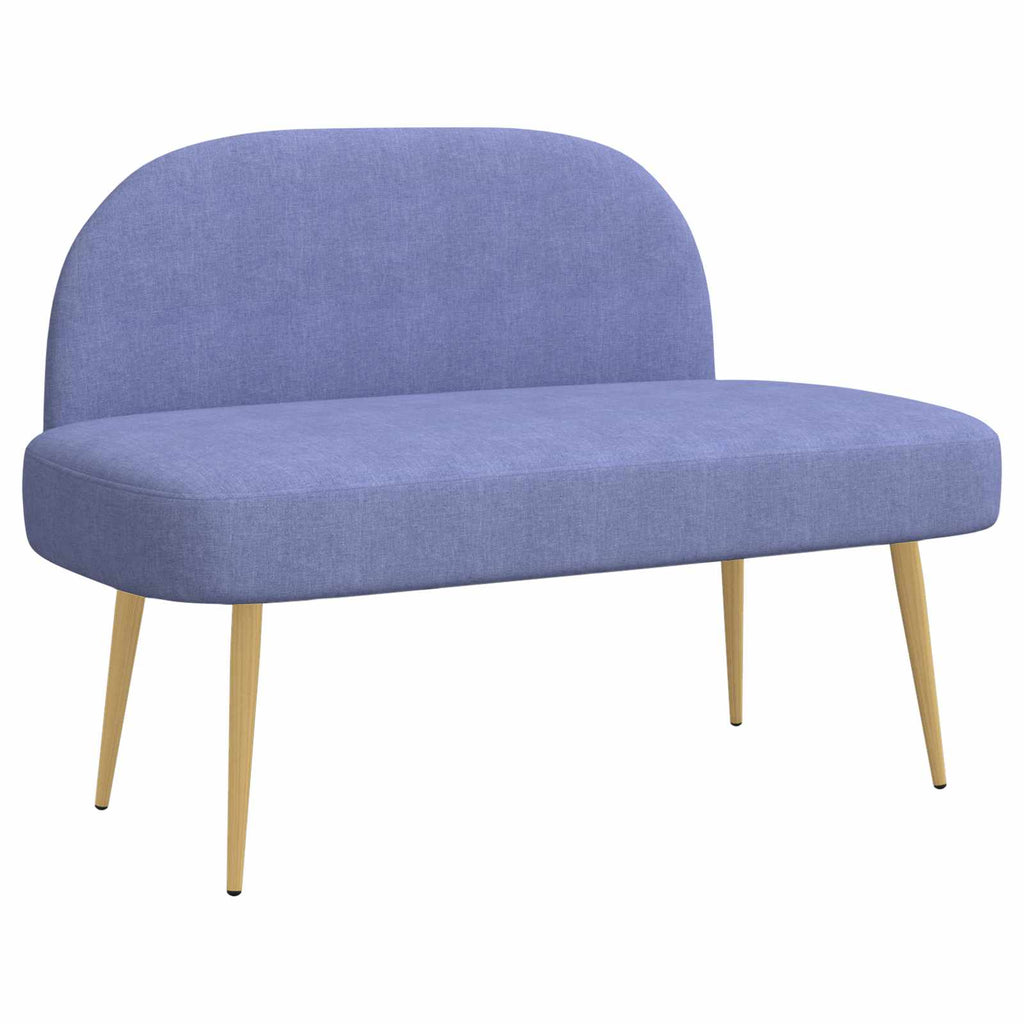Panchina imbottita con schienale Blu Jeans 110 x 60 x 76 cm