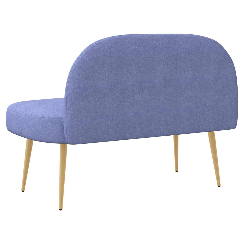 Panchina imbottita con schienale Blu Jeans 110 x 60 x 76 cm